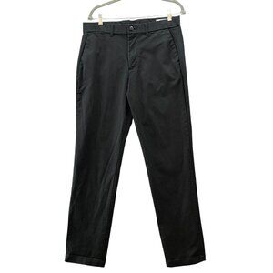 Gap Straight Leg Chino Pants Mens 34x34 True Black Stretch Flat Front